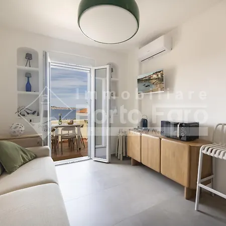 5 Centro - Trilocale Con Terrazza Vista Mare Porto Faro Lägenhet Palau